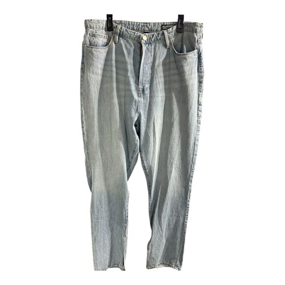 BLANK NYC 33 Light Wash The Cooper Long Slim Straight Leg Jean Women Cotton - Picture 1 of 8